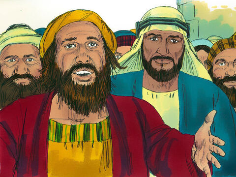 Quando as pessoas ouviram isso, ficaram perturbadas e disseram a Pedro e aos outros apóstolos: “Irmãos, o que devemos fazer?” – Slide número 9