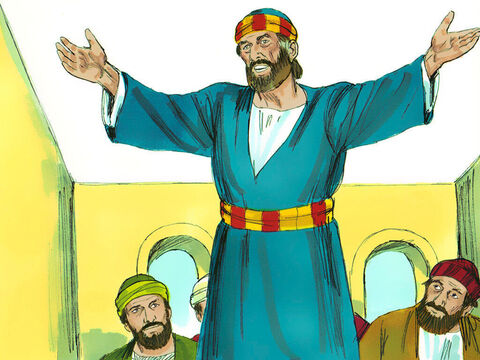 Pedro viajou pelo país visitando aqueles que acreditaram em Jesus. – Slide número 1