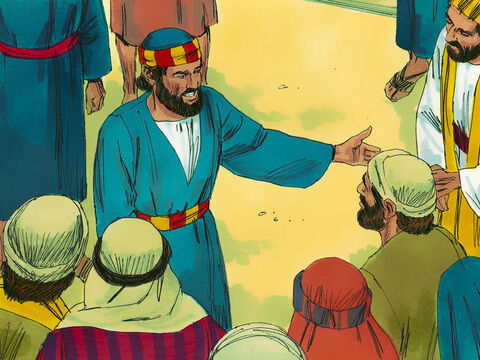 Pedro os exortou a voltar para Deus e ter seus pecados perdoados. – Slide número 3