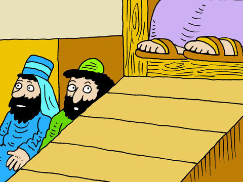 Jesus então disse: “Eles têm os assentos mais importantes nas sinagogas... – Slide número 3