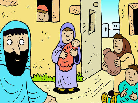 Jesus e Seus discípulos chegaram em uma aldeia chamada Betsaida. – Slide número 1