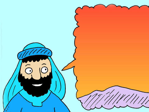 Então Jesus perguntou: “E se o céu estiver colorido pela manhã, que tipo de clima vocês esperam?”. – Slide número 4