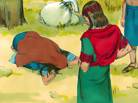Rute curvou-se diante de Boaz. “Por que você está tratando uma estrangeira tão gentilmente?”, perguntou ela. – Slide número 5