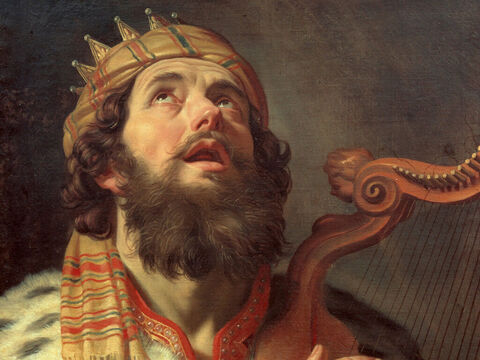 Crédito da figura: Gerard van Honthorst, Rei Davi tocando a harpa, 1622. – Slide número 17