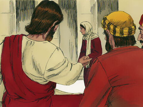 Jesus chamou seus discípulos em torno dele. “Esta pobre viúva colocou mais no tesouro do que todos os outros”, Jesus disse a eles. – Slide número 4