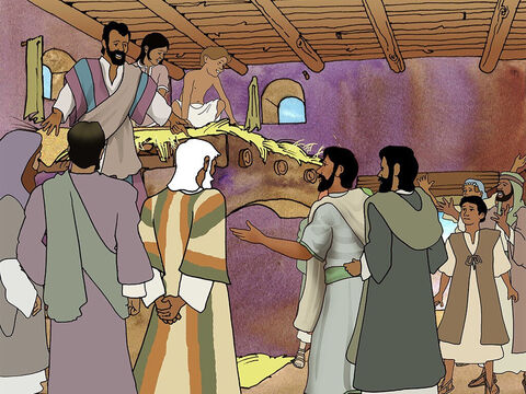 Porém, Saulo continuou a falar com ousadia do Senhor Jesus a todos. Ele era tão corajoso, que os discípulos tiveram de o afastar de Jerusalém com medo de que alguns judeus pudessem matá-lo. (Atos 9:26–29) – Slide número 5