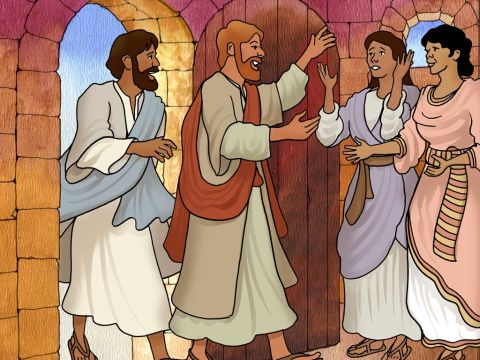 Quando foram soltos, foram até seus companheiros e contaram tudo o que os principais sacerdotes e os anciãos lhes haviam dito... E depois de orarem, o lugar onde estavam reunidos foi abalado, e todos ficaram cheios do Espírito Santo e começaram a falar a palavra de Deus com ousadia. Atos 4:23,31 – Slide número 18
