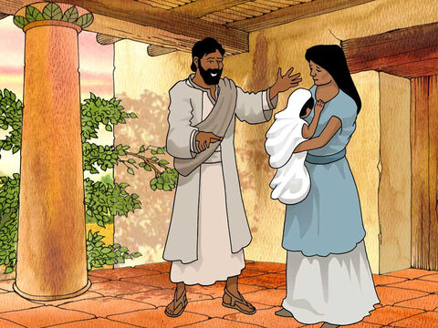 Elcana teve relações com sua mulher Ana, e o Senhor se lembrou dela. Assim Ana engravidou e, no devido tempo, deu à luz um filho. E deu-lhe o nome de Samuel, dizendo: “Eu o pedi ao Senhor”. 1 Samuel 1:19b-20 (NVI) – Slide número 4